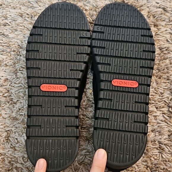 Vionic Uptown Black Suede Loafers Size 9.5 | Arch Support Comfort Slip-On - Picture 6 of 7